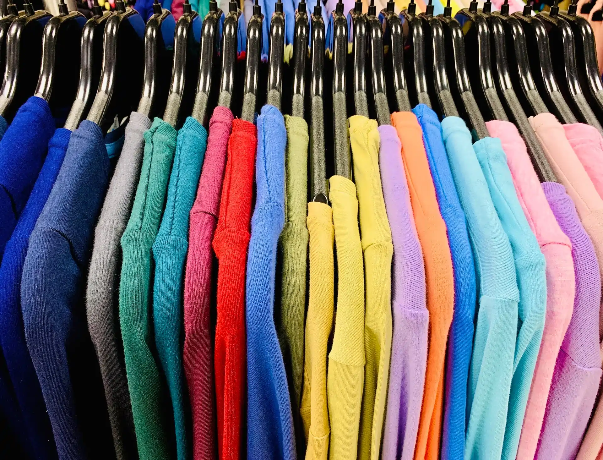 Rolls of textile fabric in a manufacturing facility