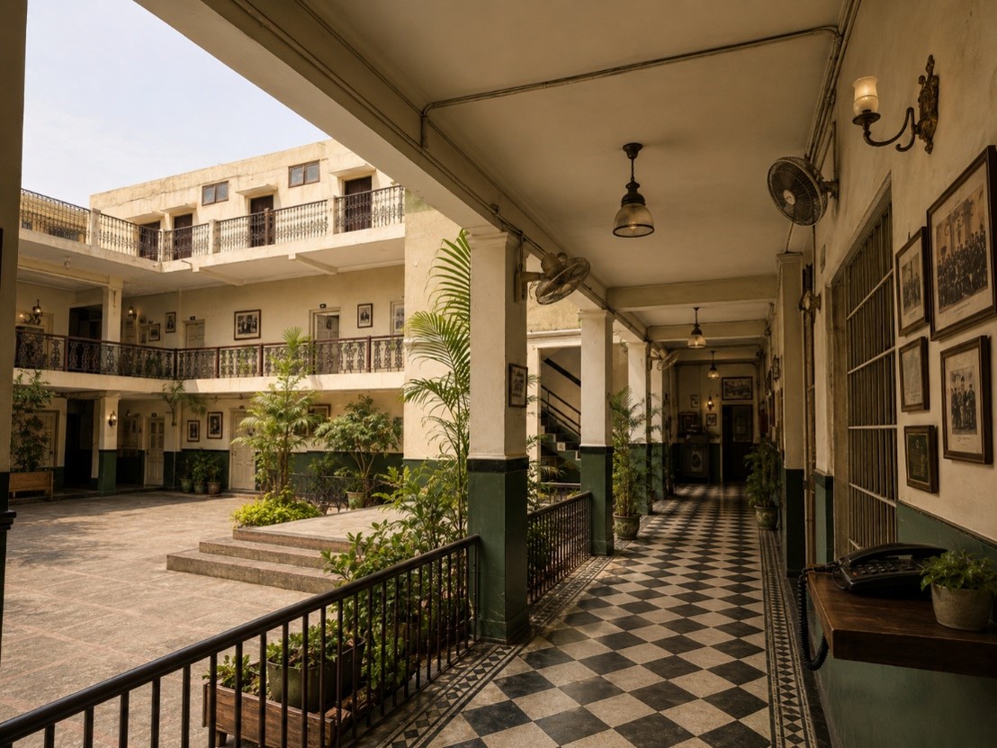 Historic Islamia Girls High School building in Lahore