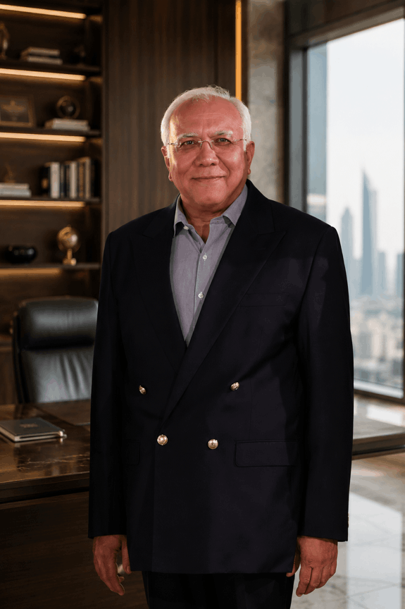 Portrait of Mobeen Ahmed, Founder and Chairman of DSW Global